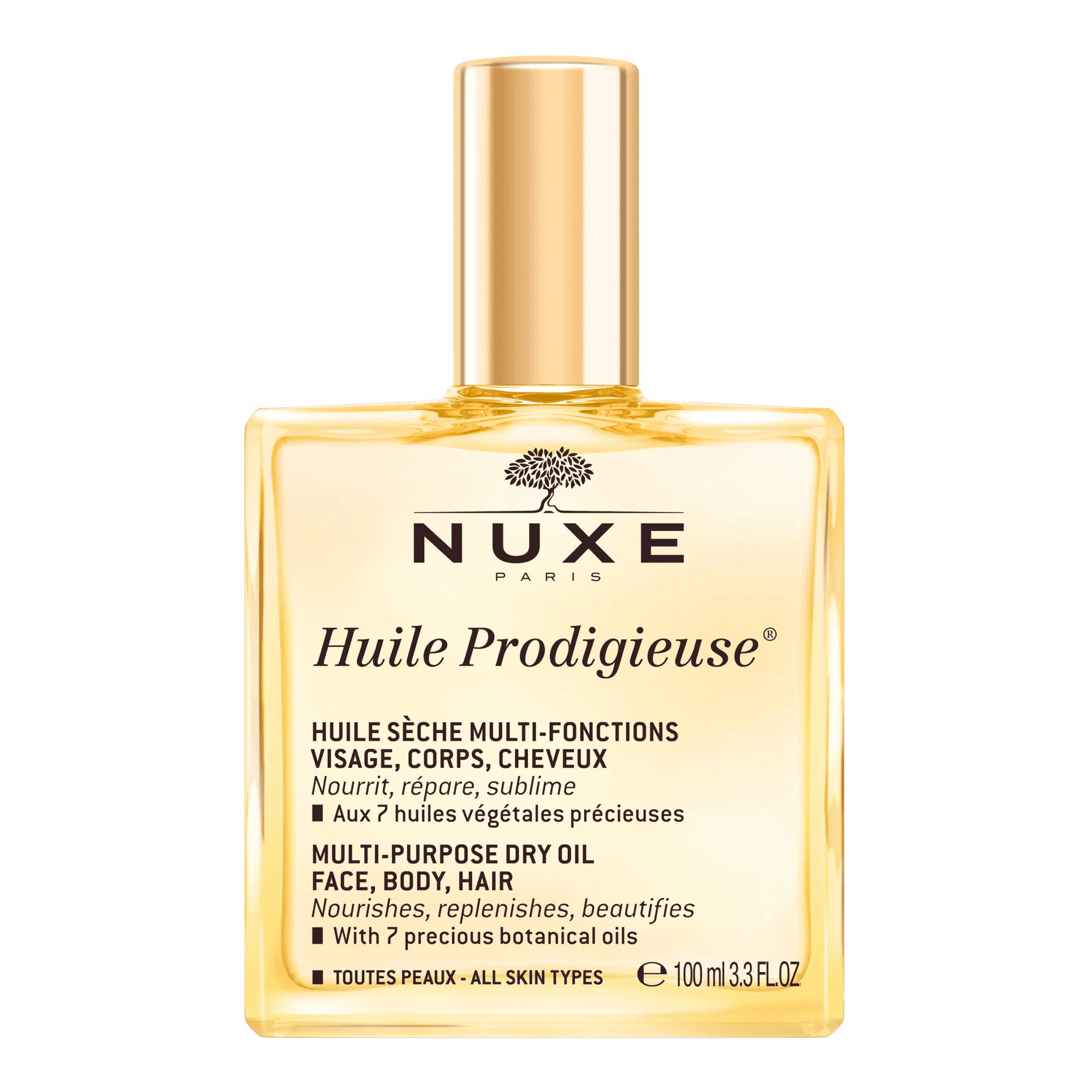 nuxe huile prodigieuse® 100ml aceite seco para rostro, cuerpo y cabello nuxe huile prodigieuse® 100ml aceite seco para rostro, cuerpo y cabello