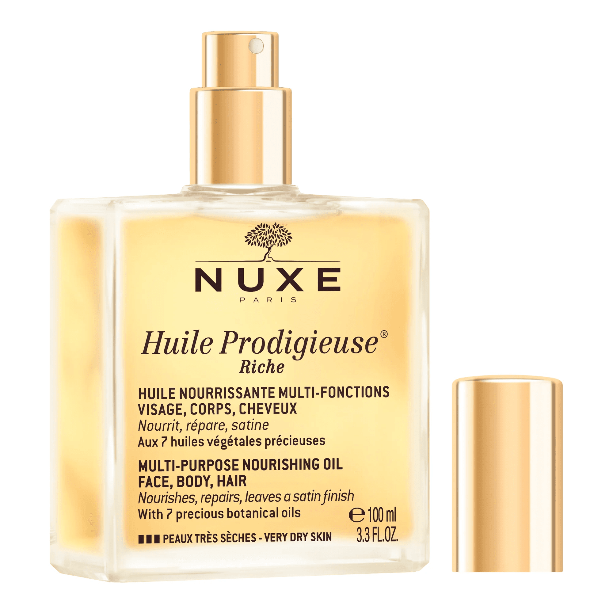 nuxe huile prodigieuse® riche 100ml aceite seco para rostro, cuerpo y cabello nuxe huile prodigieuse® riche 100ml aceite seco para rostro, cuerpo y cabello
