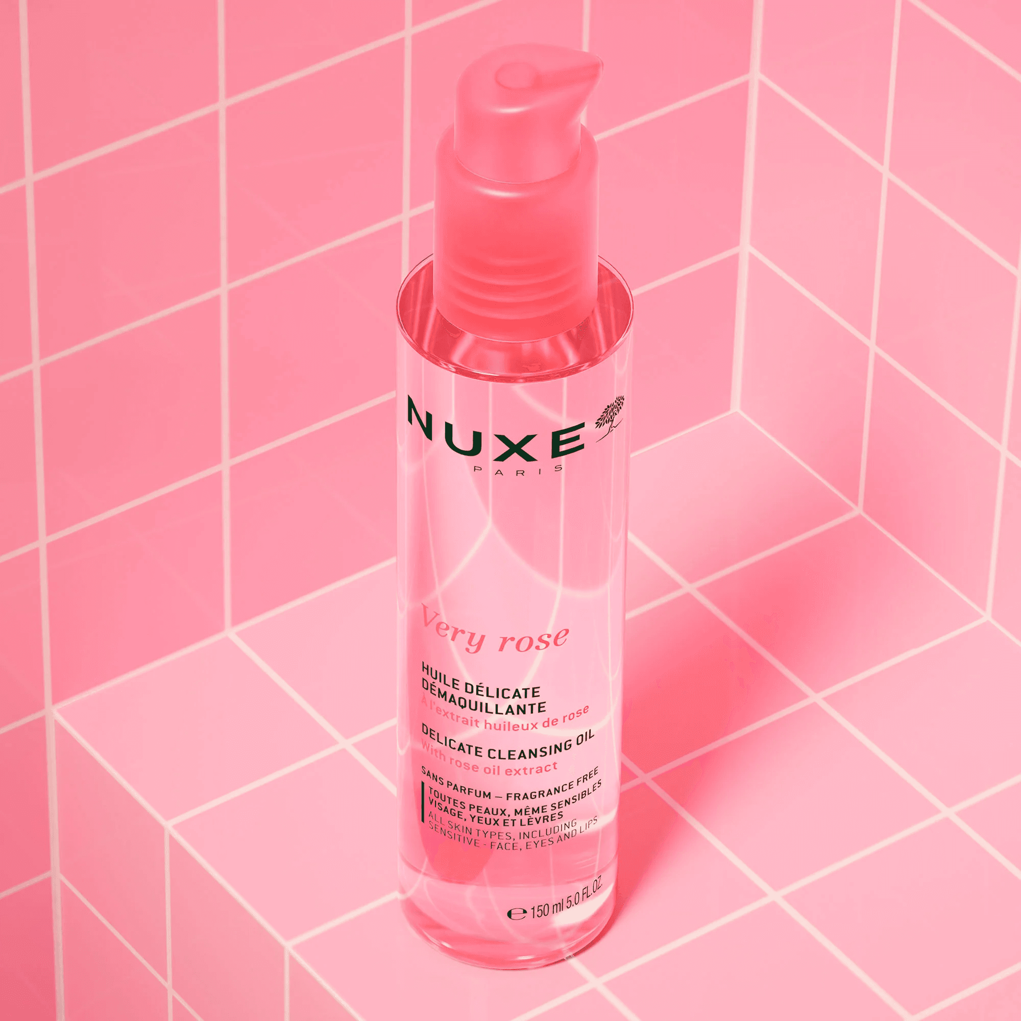 nuxe very rose aceite delicado desmaquillante 150ml nuxe very rose aceite delicado desmaquillante 150ml