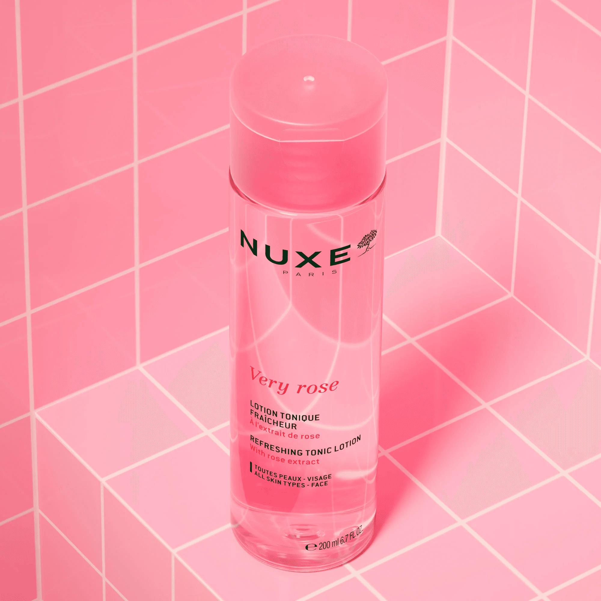 nuxe very rose loción tónica refrescante 200ml nuxe very rose loción tónica refrescante 200ml