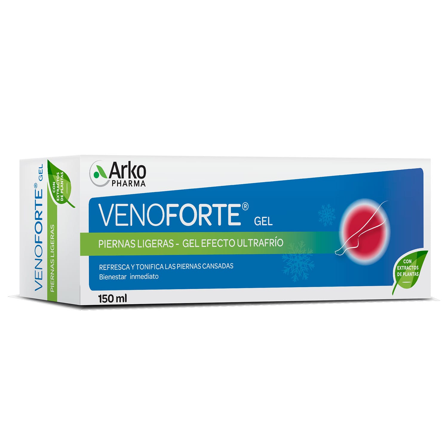 venoforte gel piernas efecto frío 150 ml venoforte gel piernas efecto frío 150 ml