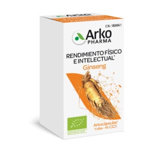 arkocaps. ginseng 45 cáps. bio