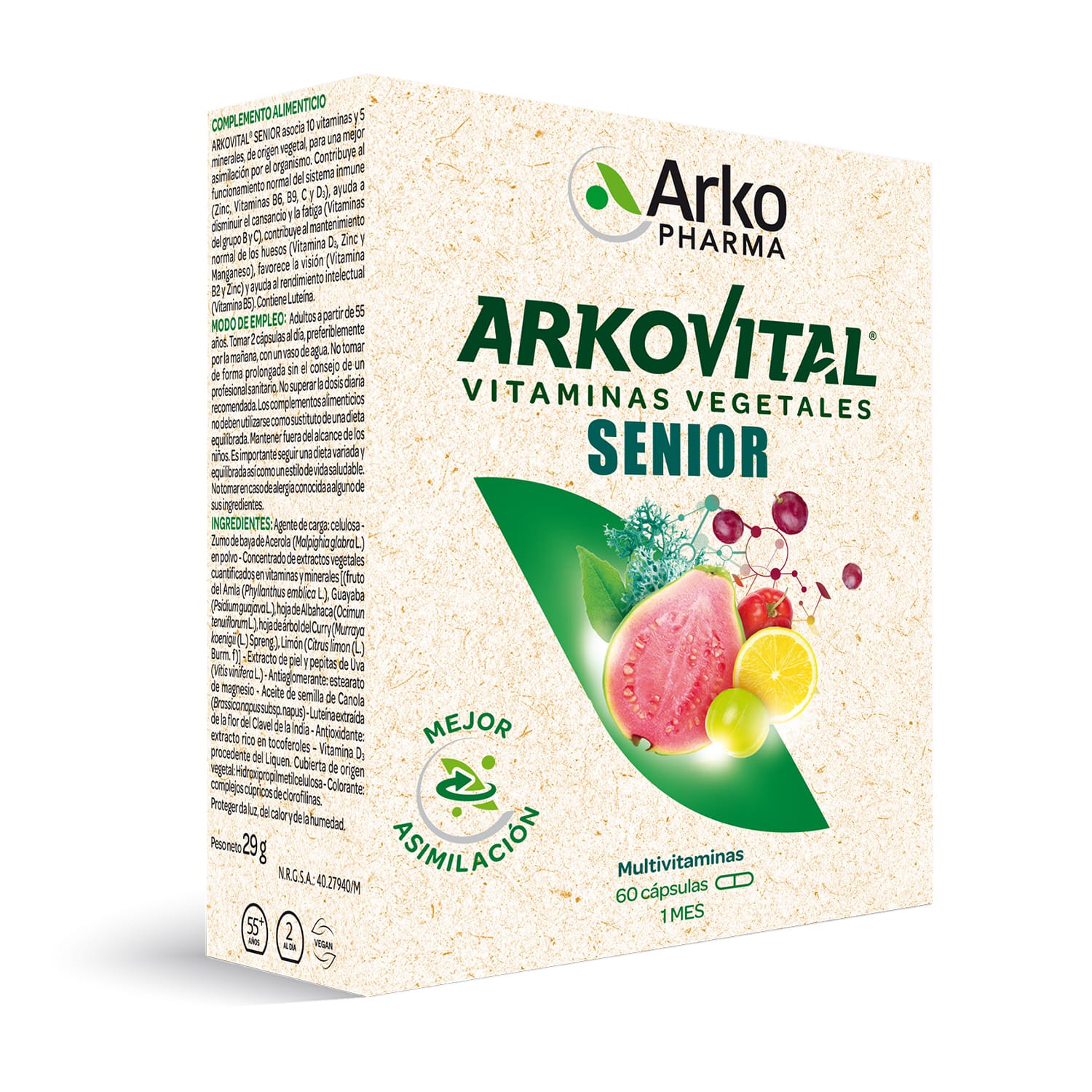 arkovital pura energÍa senior +50 60 cáps. arkovital pura energÍa senior +50 60 cáps.