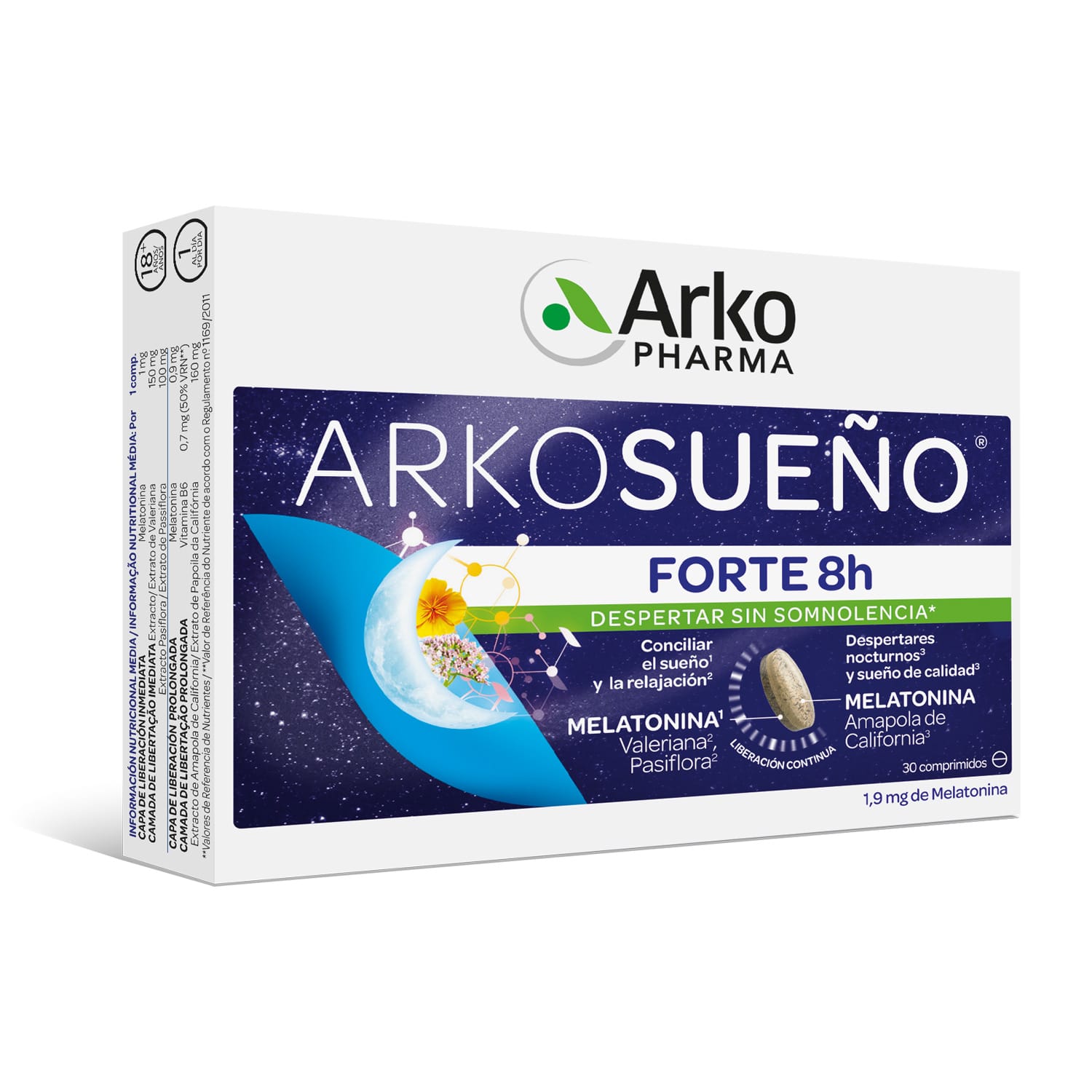 arkosueÑo forte 8h 30 comp. bicapa arkosueÑo forte 8h 30 comp. bicapa