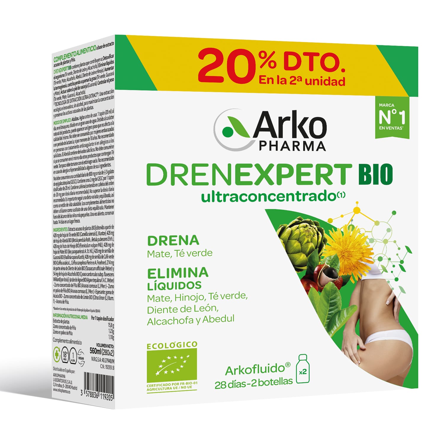 drenexpert 28 días concentrado 280 ml x 2 drenexpert 28 días concentrado 280 ml x 2