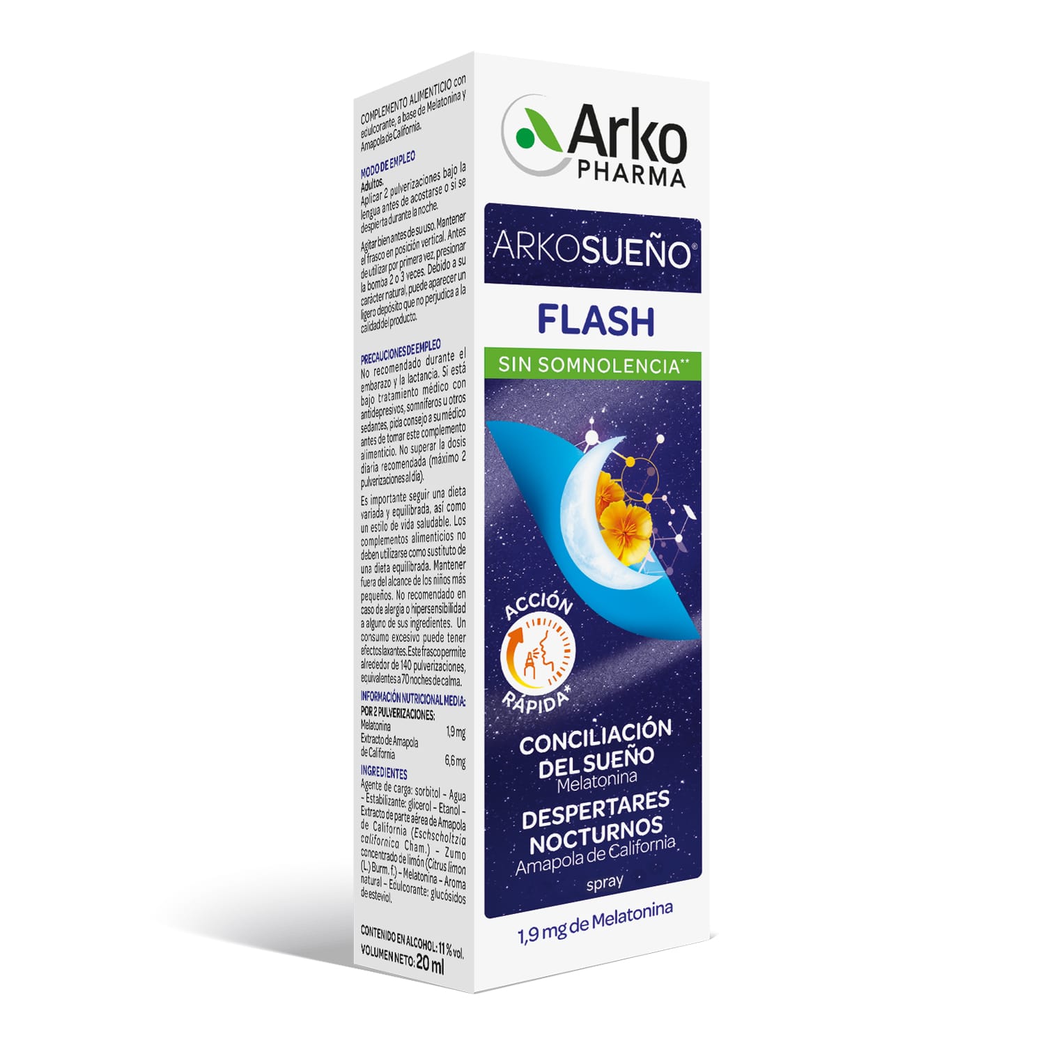 arkosueÑo flash spray sublingual 20 ml arkosueÑo flash spray sublingual 20 ml