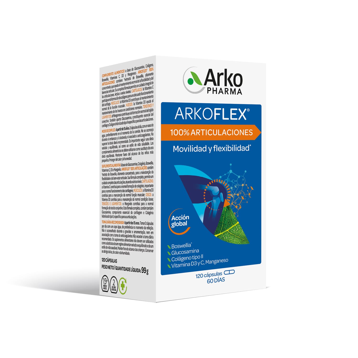 arkoflex 100% articulaciones con boswelia 120 cáps arkoflex 100% articulaciones con boswelia 120 cáps