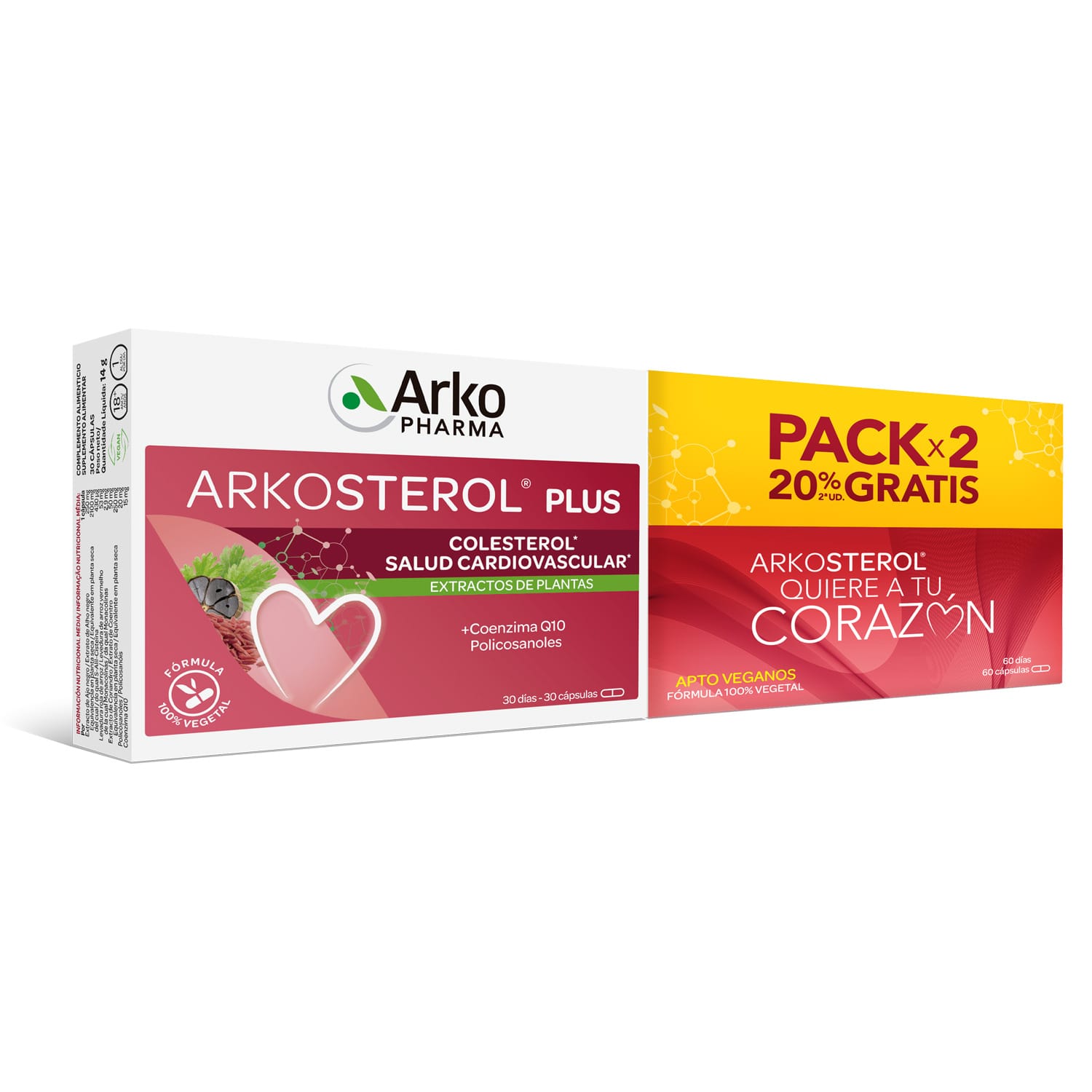 arkosterol plus 30 caps x 2 arkosterol plus 30 caps x 2